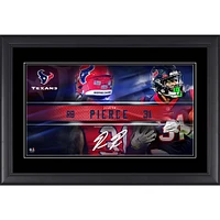 Dameon Pierce Houston Texans Facsimile Signature Framed 10" x 18" Player Nameplate Collage