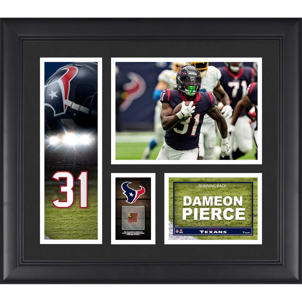 Lids Dameon Pierce Houston Texans Fanatics Authentic Framed 15' x