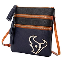 Dooney & Bourke Houston Texans Infield Triple Zip Crossbody Purse