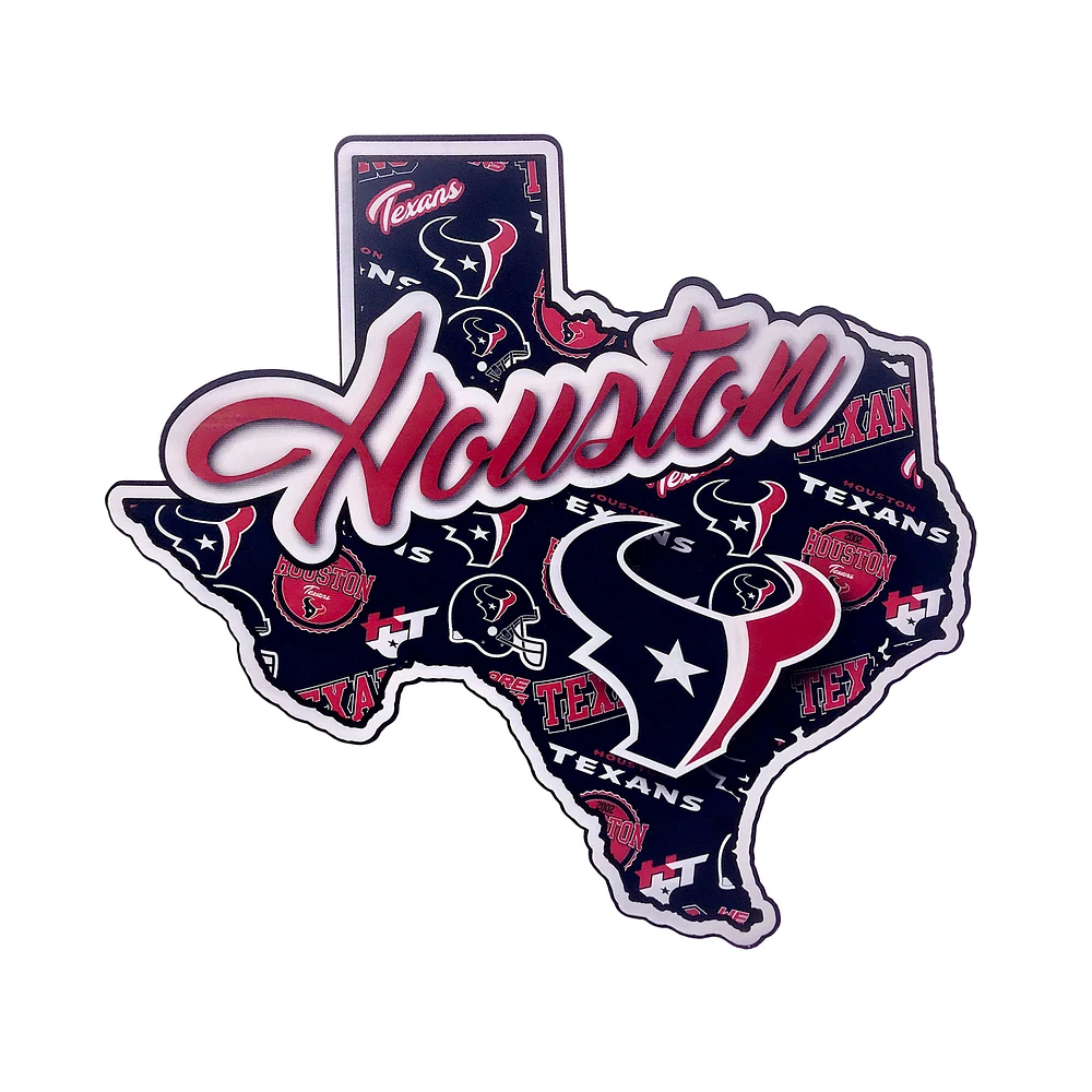 FOCO Houston Texans 10.5'' x 15'' Die-Cut State Sign