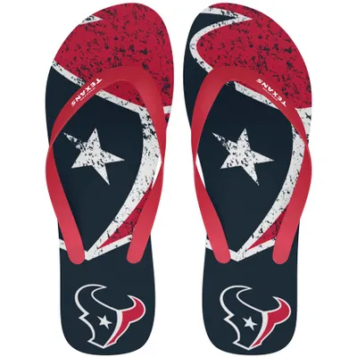 Houston Texans FOCO Big Logo Flip-Flops