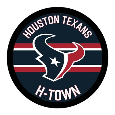 Houston Texans 15" Round LED Lit Wall Sign