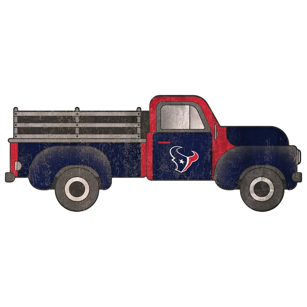 NFL Houston Texans Distressed Logo Cutout Sign