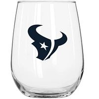 Verre à boisson incurvé de 16 oz des Houston Texans pour le jour du match