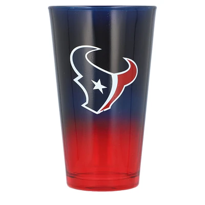 Texans de Houston 16oz. Verre à pinte ombré