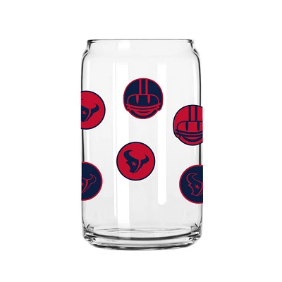 Texans de Houston 16 oz. Smiley peut verre