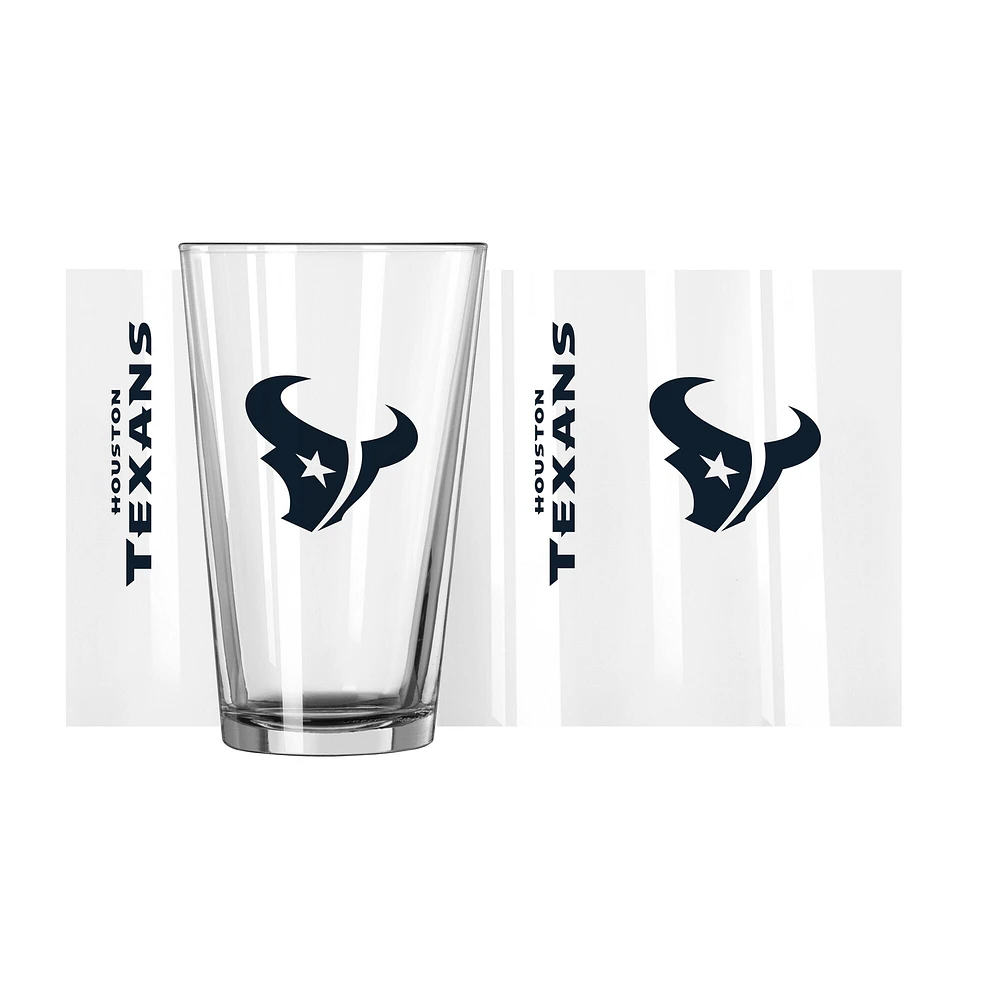 Texans de Houston 16 oz. Verre à pinte Team Wordmark Game Day