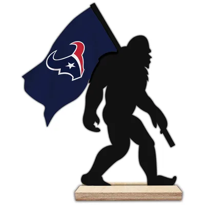 Houston Texans 18'' Team Logo Bigfoot Silhouette Desktop Art