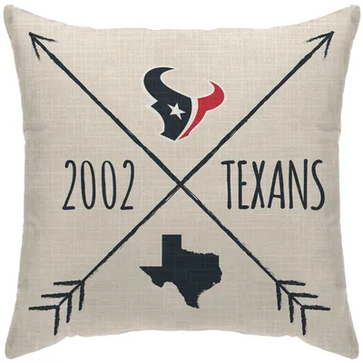 Houston Texans 18'' x 18'' Cross Arrow Decorative Throw Pillow