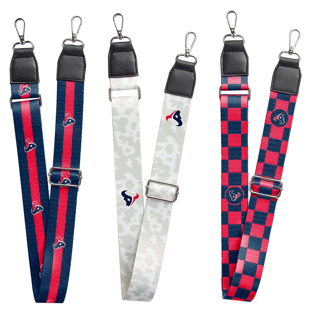 Ensemble de 3 sangles de sac Houston Texans