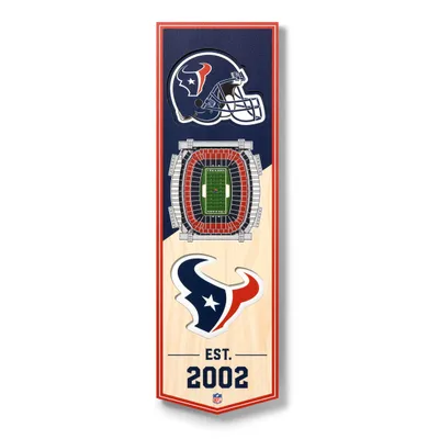 Houston Texans 6'' x 19'' 3D StadiumView Banner