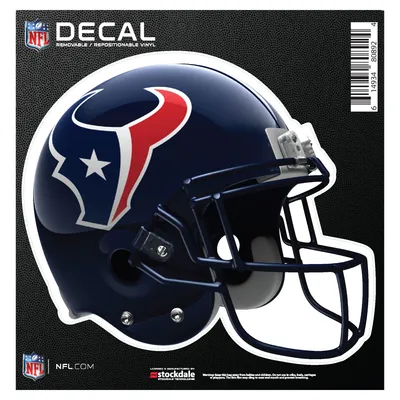 Houston Texans 6" x 6" Full Color Helmet Repositionable Decal