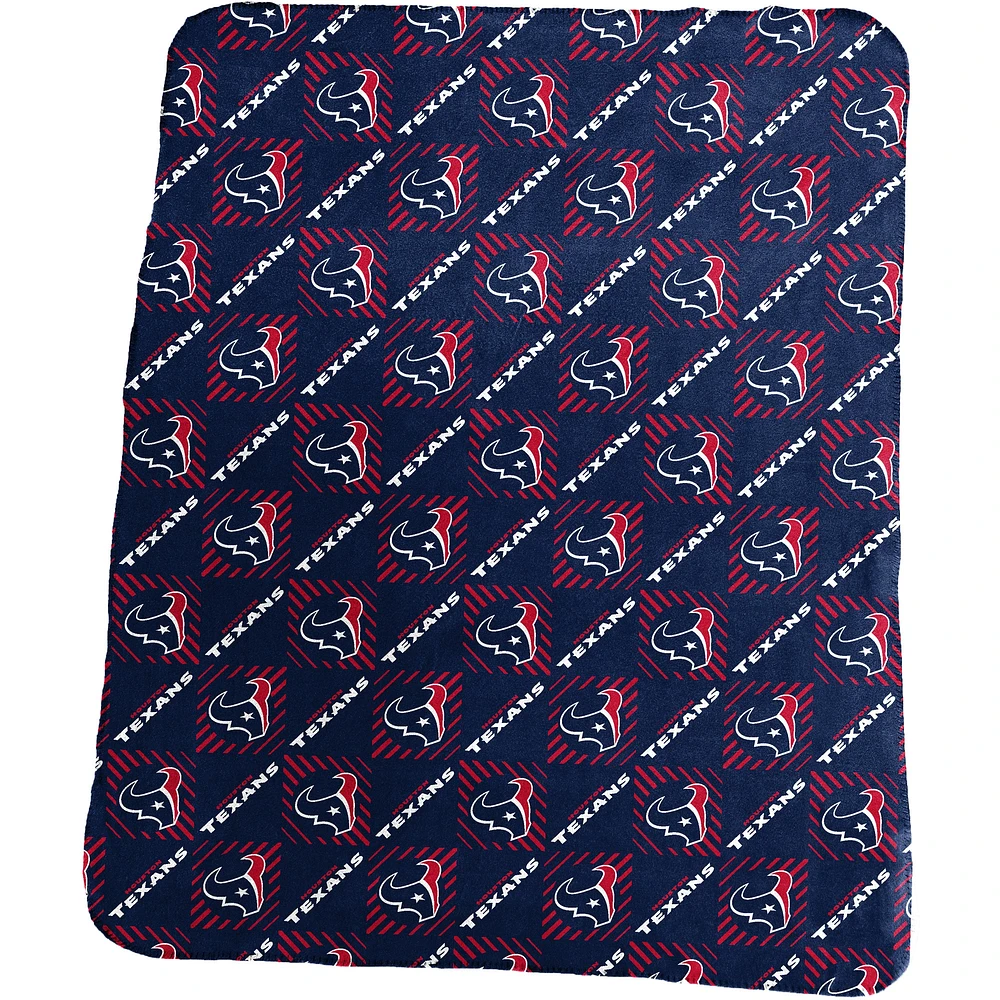 Couverture légère à motif répété des Houston Texans, 60 po x 50 po
