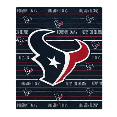 Houston Texans Stripe 60'' x 80'' Logo Fleece Blanket