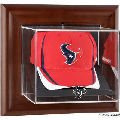 Houston Texans Fanatics Authentic Brown Framed Wall-Mountable Baseball Cap Display Case
