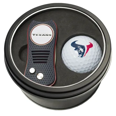 Houston Texans Divot Tool & Golf Ball Personalized Tin Gift Set