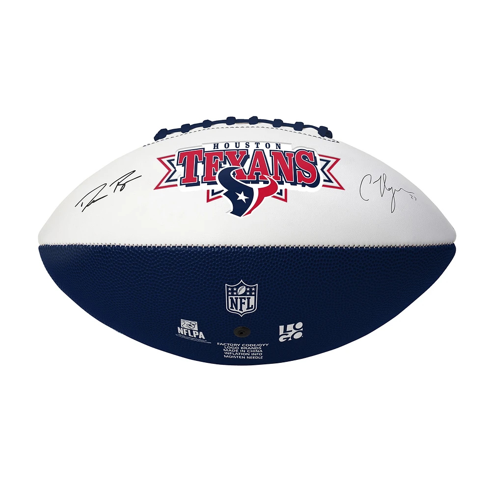 Ballon de football signature des légendes des Texans de Houston