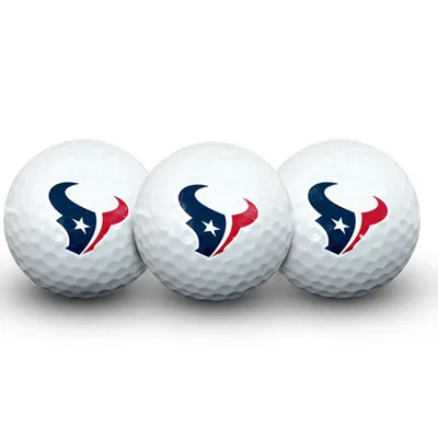 Houston Texans Pack of 3 Golf Balls