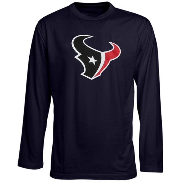 T-shirt à manches longues avec logo de l'équipe préscolaire des Houston Texans - Bleu marine