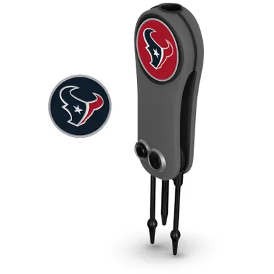 Outil de réparation Houston Texans Switchblade et deux marqueurs de balle