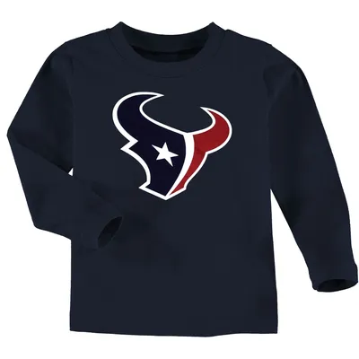Houston Texans Toddler Team Logo Long Sleeve T-Shirt - Navy Blue