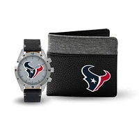 Coffret cadeau montre et portefeuille des Houston Texans