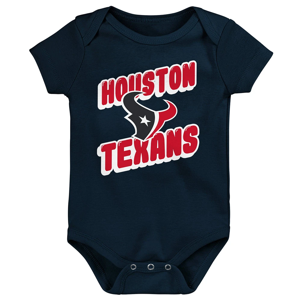 Infant Houston Texans Play Day Three-Pack Bodysuit Set