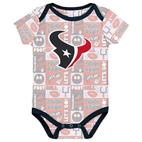 Infant Houston Texans Play Day Three-Pack Bodysuit Set