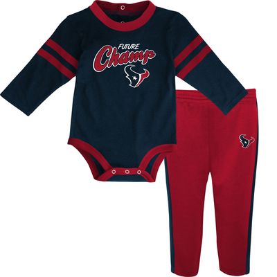 Infant Scarlet/Gold San Francisco 49ers Little Kicker Long Sleeve Bodysuit  & Pants Set