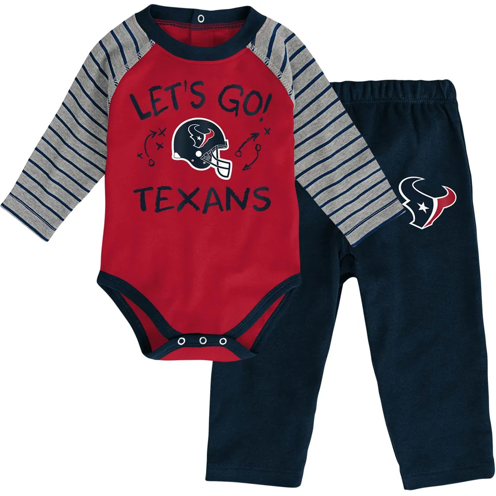 Infant Brown Houston Texans Football Bodysuit