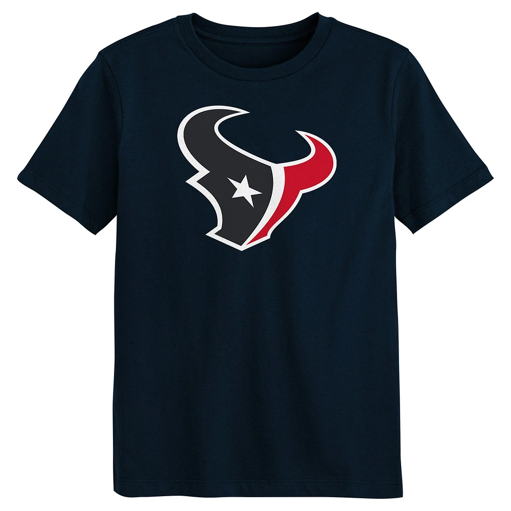 Juvenile  Navy Houston Texans Primary Logo T-Shirt