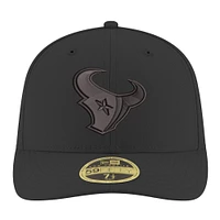 Casquette ajustée à profil bas 59Fifty II Houston Texans noire New Era pour homme