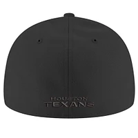 Casquette ajustée à profil bas 59Fifty II Houston Texans noire New Era pour homme