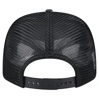 Men's New Era  Navy/Black Houston Texans Adventure Drinks Pattern 9SEVENTY Stretch-Snap Hat