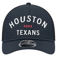 Casquette ajustable New Era bleu marine Houston Texans Active Minimalist M-Crown A-Frame 9FORTY pour homme
