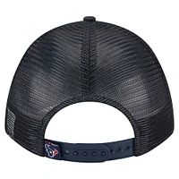 Casquette ajustable New Era bleu marine Houston Texans Active Minimalist M-Crown A-Frame 9FORTY pour homme