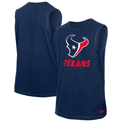 Men's New Era  Navy Houston Texans Leisure Collection Tank Top
