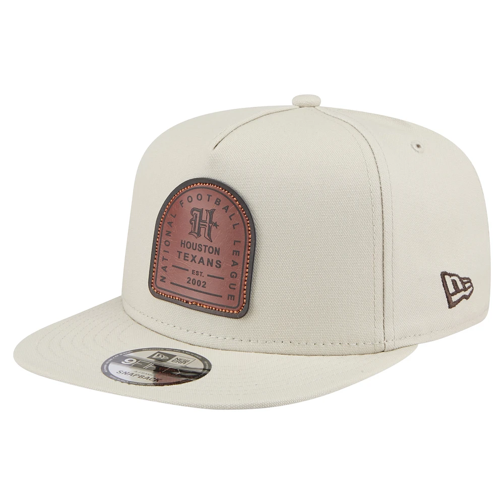 Men's New Era Stone Houston Texans Premier 9FIFTY Snapback Hat