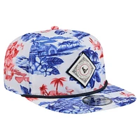 Men's New Era  White Houston Texans Adventure Golfer Snapback Hat