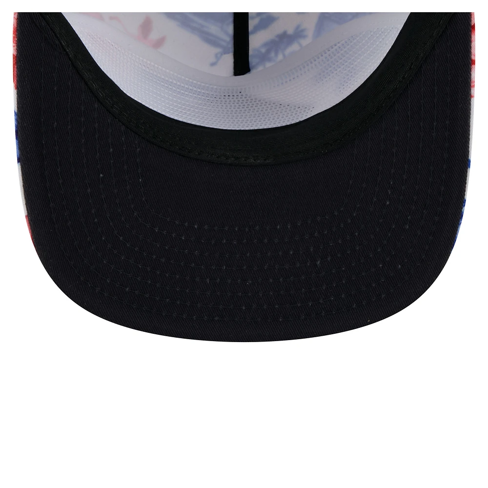 Men's New Era  White Houston Texans Adventure Golfer Snapback Hat