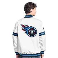 Men's Starter  White Houston Texans Scout Full-Snap Varsity Jacket