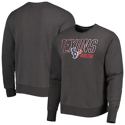 Men's '47 Charcoal Houston Texans Locked Headline Pullover Sweatshirt