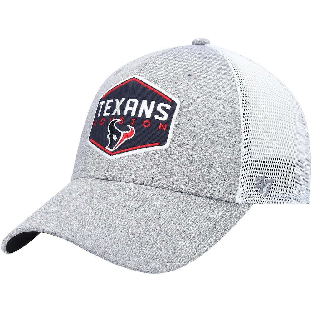 Men's '47 Heathered Gray/White Houston Texans Hitch Contender Flex Hat