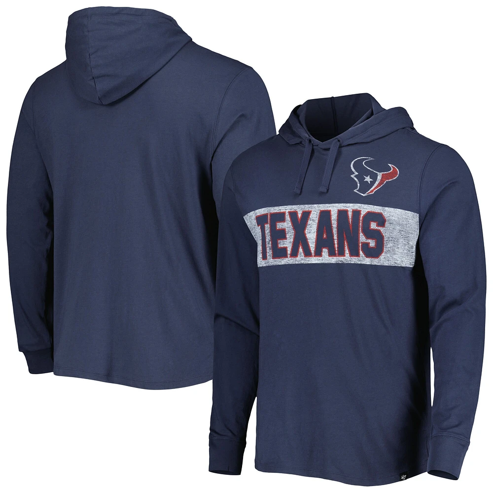 T-shirt à capuche manches longues Franklin '47 Houston Texans Field pour homme