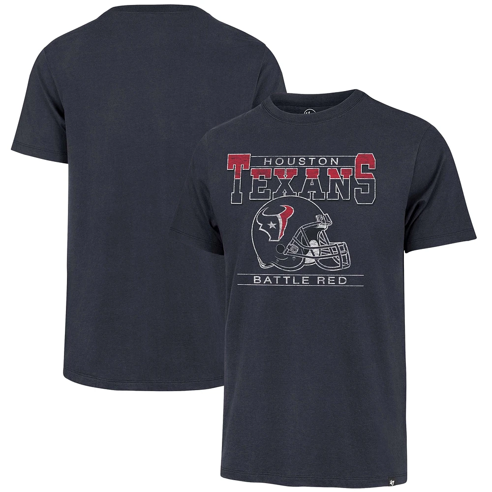 T-shirt '47 Navy Houston Texans Gridiron Classics Time Lock Franklin pour hommes