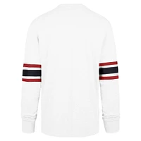 Men's '47 White Houston Texans Gridiron Premier Brex Long Sleeve T-Shirt