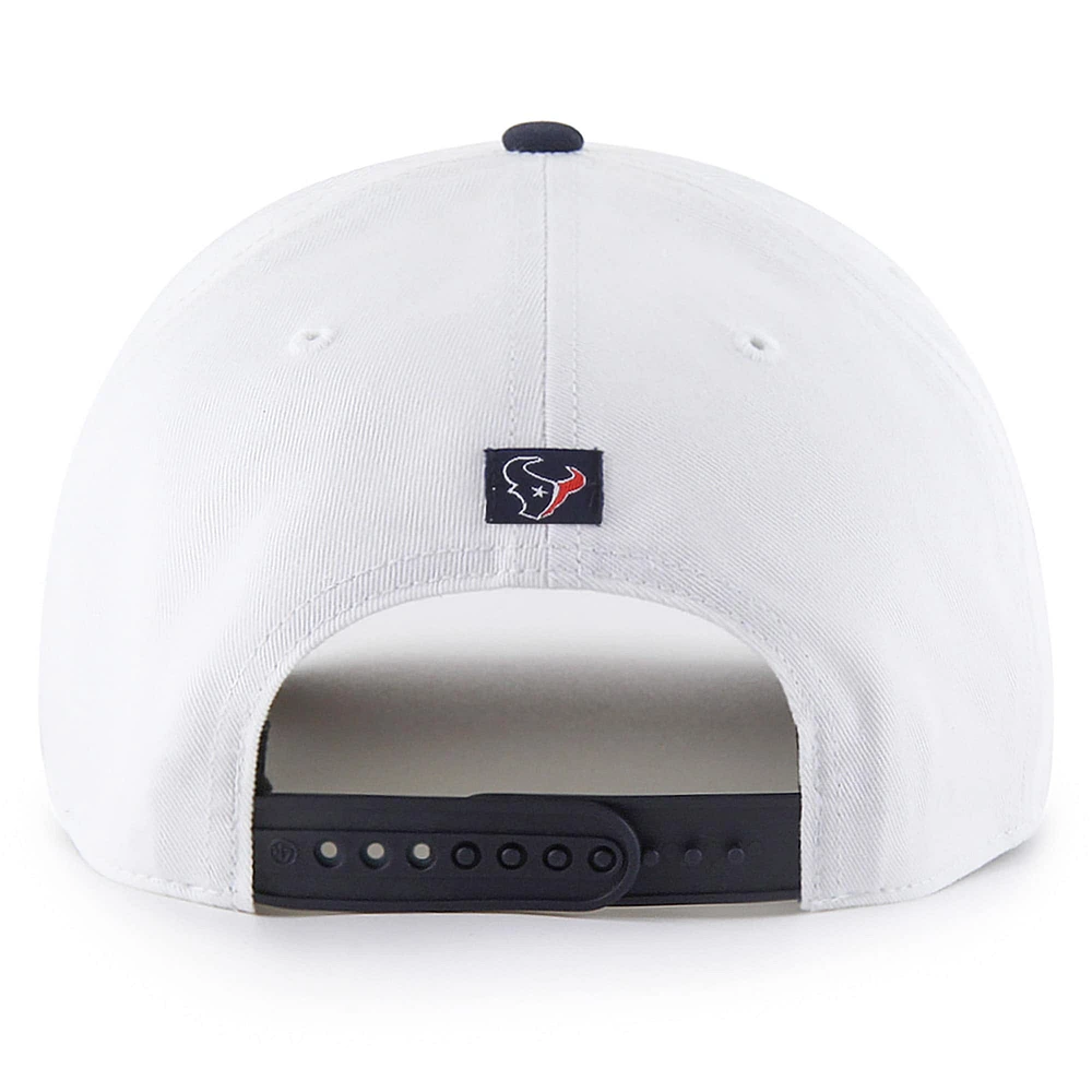 Men's '47 White Houston Texans Patriotic Overhand Hitch Adjustable Hat