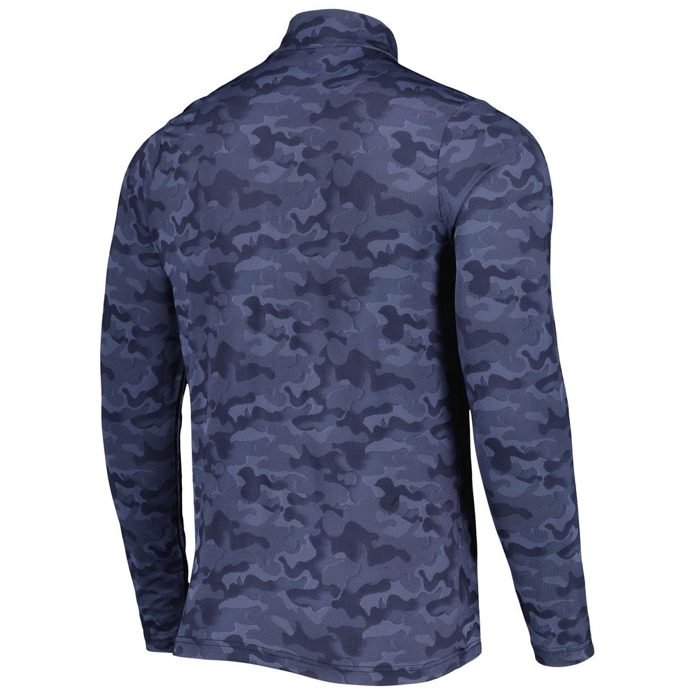 Men's Antigua Navy Houston Texans Brigade Quarter-Zip Sweatshirt