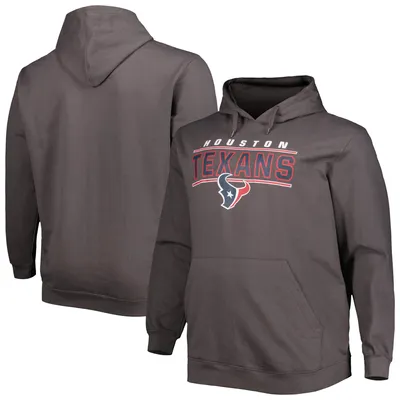 Houston Texans Big & Tall Logo Pullover Hoodie - Charcoal