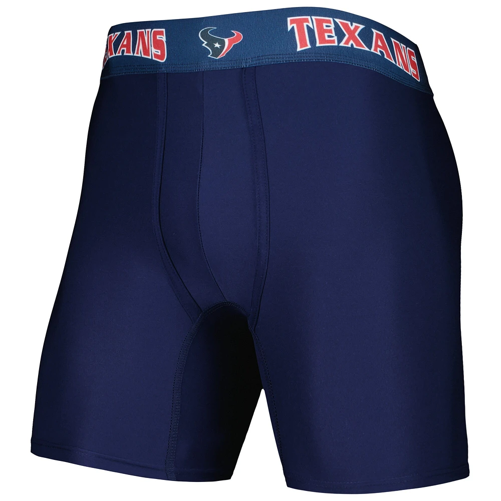 Ensemble de 2 boxers Houston Texans Concepts Sport bleu marine/rouge pour homme